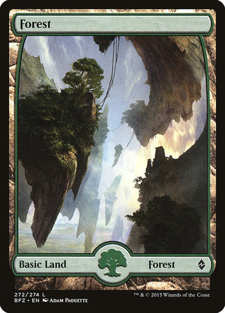 Forest (272) - Full Art [Battle for Zendikar][FOIL]