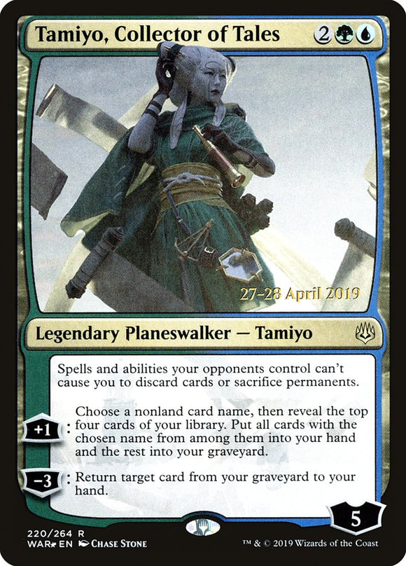 Tamiyo, Collector of Tales [Prerelease Cards][FOIL]