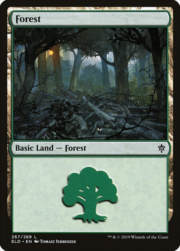 Forest (267) [Throne of Eldraine][FOIL]