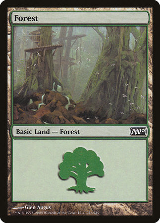 Forest (246) [Magic 2010 (M10)][FOIL]