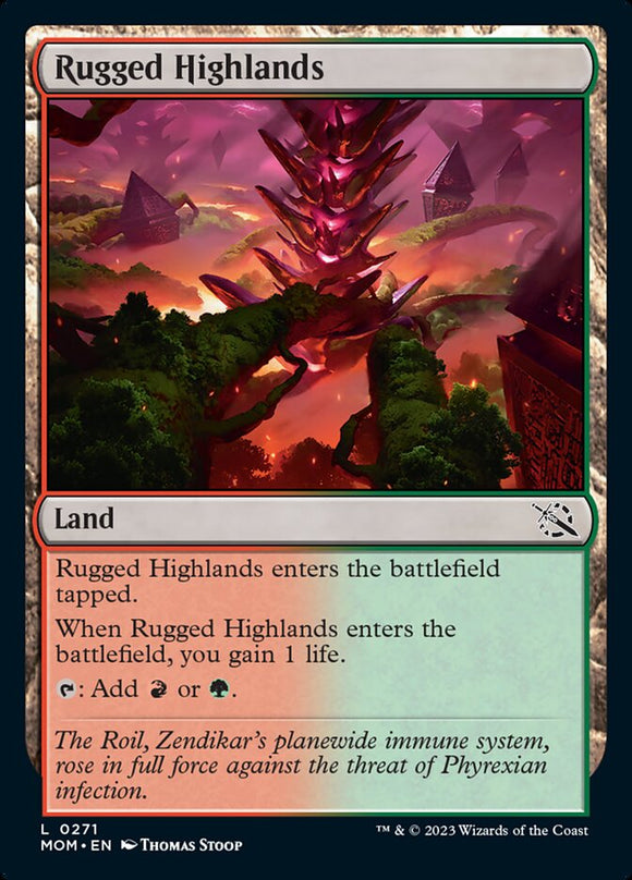 Rugged Highlands [March of the Machine][FOIL]
