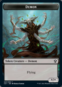 Demon // Fungus Beast Double-sided Token [Commander 2021]