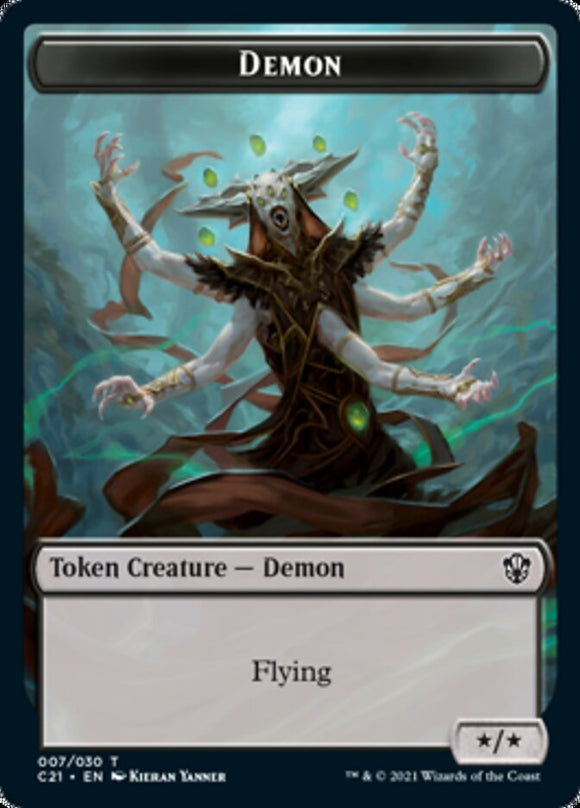 Demon // Fungus Beast Double-sided Token [Commander 2021]