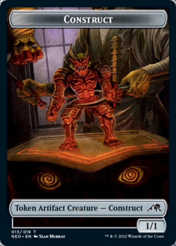 Construct (015) // Blood (017) Double-sided Token (Challenger 2022) [Unique and Miscellaneous Promos]