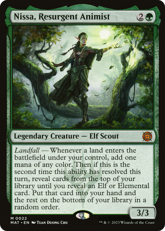 Nissa, Resurgent Animist [March of the Machine: The Aftermath] [FOIL]