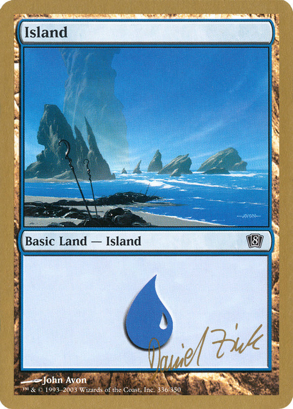 Island (336) - 2003 Daniel Zink (8ED) [World Championship Decks]