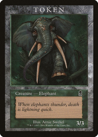 Elephant Token (Odyssey) [Magic Player Rewards]