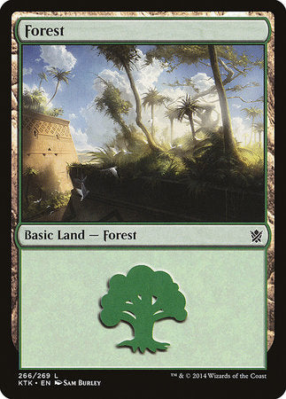 Forest (266) [Khans of Tarkir][FOIL]