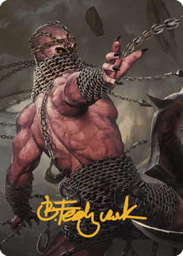 Chain Devil Art Card (Gold-Stamped Signature) [Art Series: Commander Legends: Battle for Baldur's Gate]