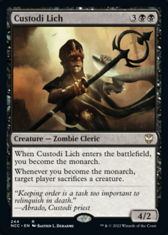 Custodi Lich [Commander: Streets of New Capenna]