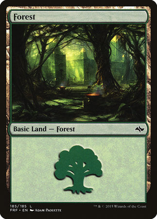 Forest (185) [Fate Reforged][FOIL]