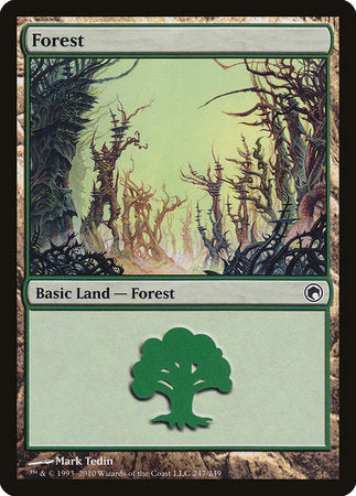 Forest (247) [Scars of Mirrodin][FOIL]