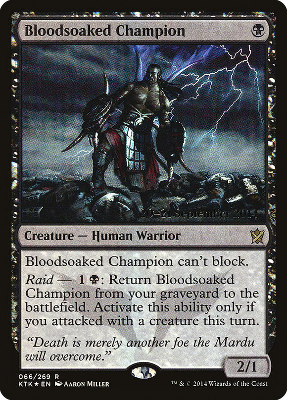 Bloodsoaked Champion [Prerelease Cards][FOIL]