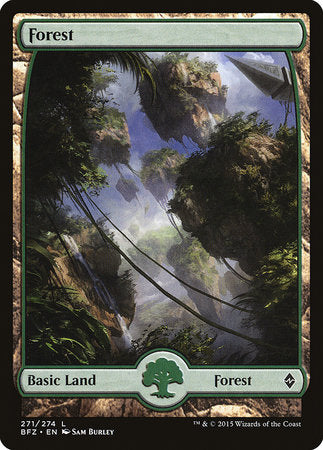 Forest (271) - Full Art [Battle for Zendikar][FOIL]