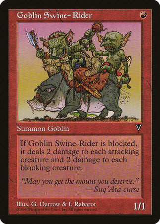Goblin Swine-Rider [Visions]