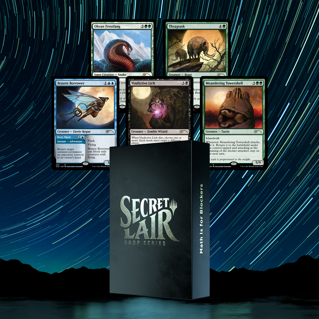 Magic The Gathering, Secret Lair: Math Is For Blockers Card Monster Games Magic The Gathering, Secret Lair: Math Is For Blockers Card Monster Games
