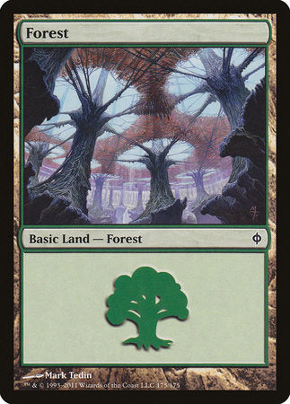 Forest (175) [New Phyrexia][FOIL]