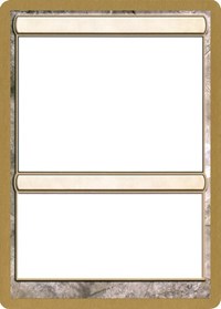 2004 World Championship Blank Card [World Championship Decks]
