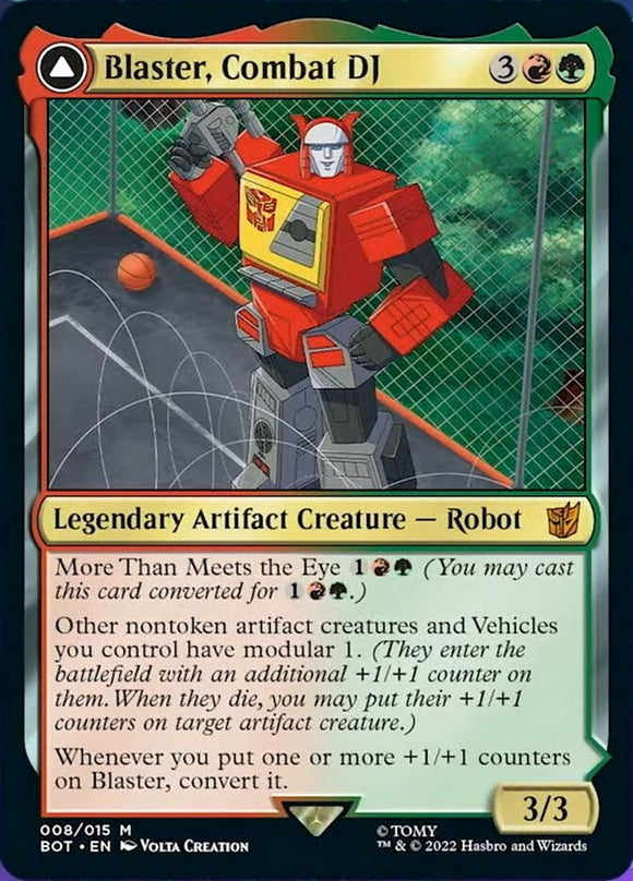 Blaster, Combat DJ [Universes Beyond: Transformers][FOIL]