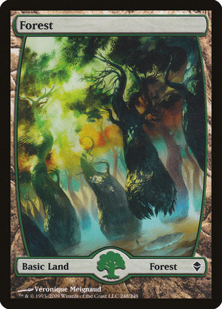 Forest (248) - Full Art [Zendikar][FOIL]