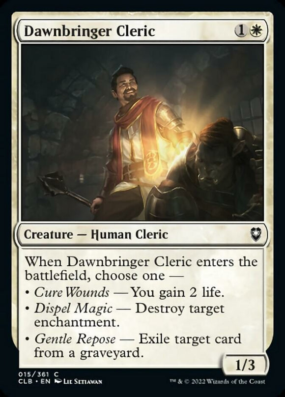 Dawnbringer Cleric [Commander Legends: Battle for Baldur's Gate][FOIL]