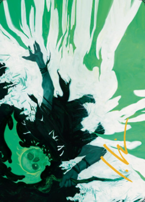 Bone Splinters Art Card (Gold-Stamped Signature) [Art Series: Dominaria United]