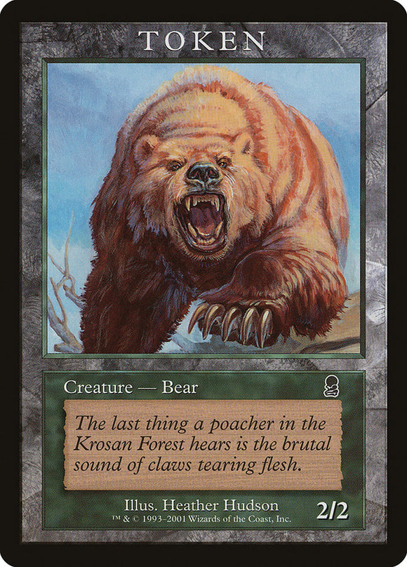 Bear Token (Odyssey) [Magic Player Rewards]