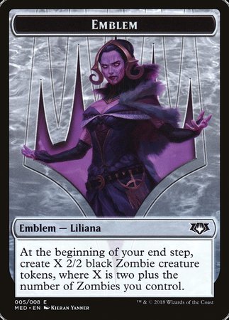 Emblem - Liliana, the Last Hope [Mythic Edition: Guilds of Ravnica]