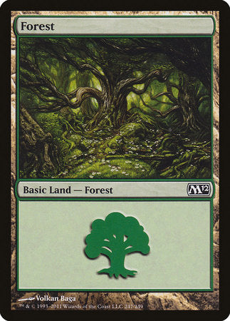 Forest (247) [Magic 2012 (M12)][FOIL]