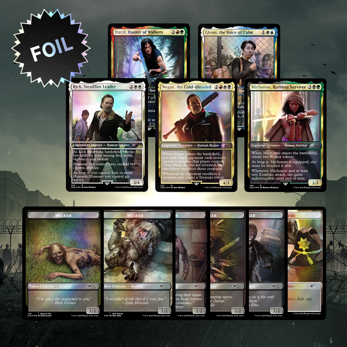 Magic The Gathering, Secret Lair: The Walking Dead Card Monster Games Magic The Gathering, Secret Lair: The Walking Dead Card Monster Games