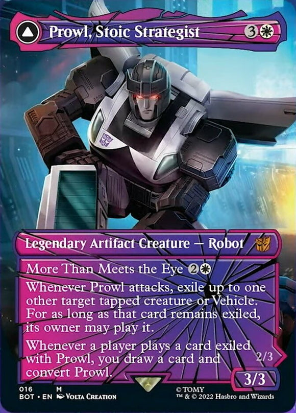 Prowl, Stoic Strategist (Shattered Glass) [Universes Beyond: Transformers][FOIL]