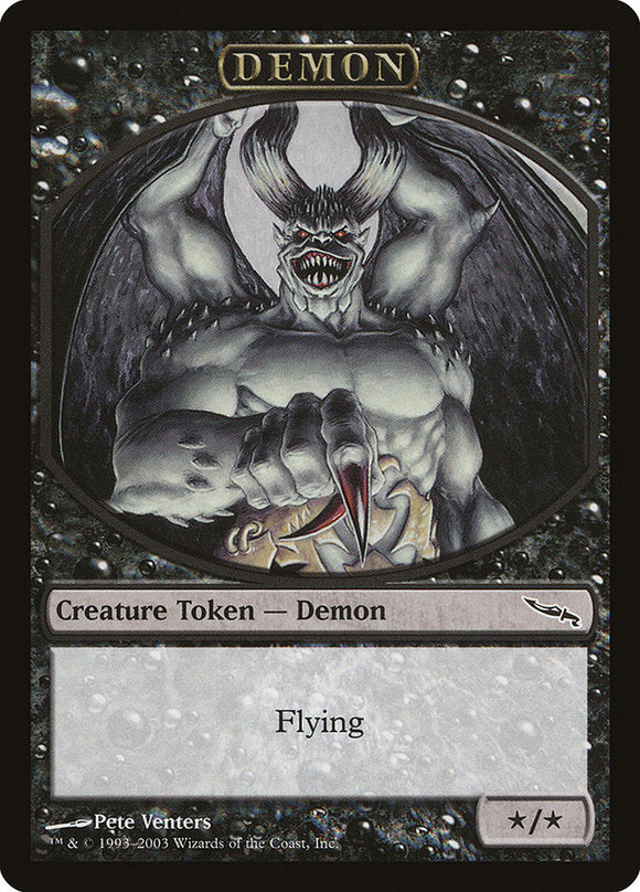 Demon Token (Mirrodin) [Magic Player Rewards]