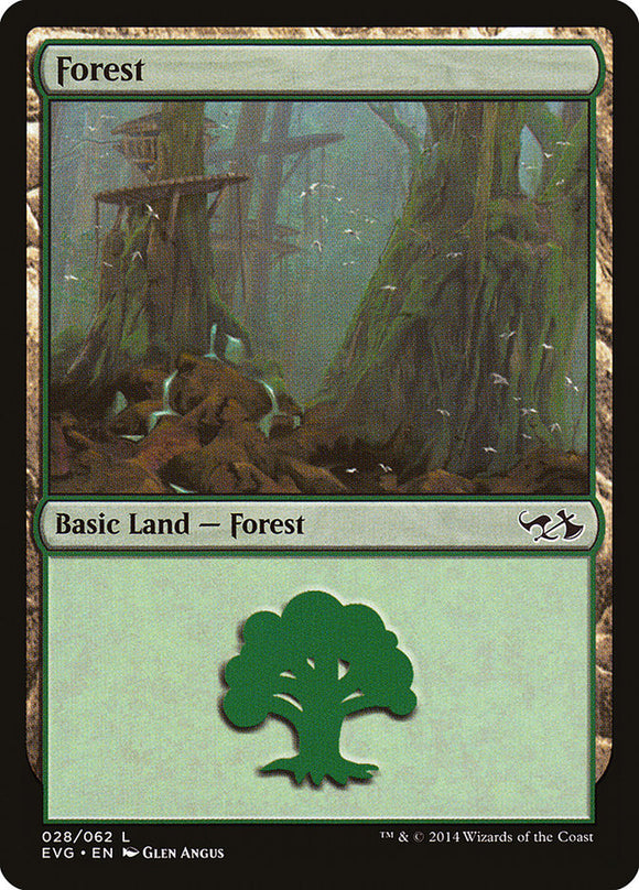 Forest (28) (Elves vs Goblins) [Duel Decks: Anthology]
