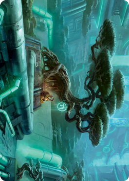 Forest (292) Art Card [Art Series: Kamigawa: Neon Dynasty]