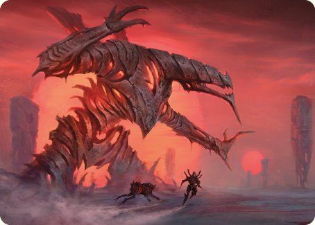 Red Sun's Twilight Art Card [Art Series: Phyrexia: All Will Be One]
