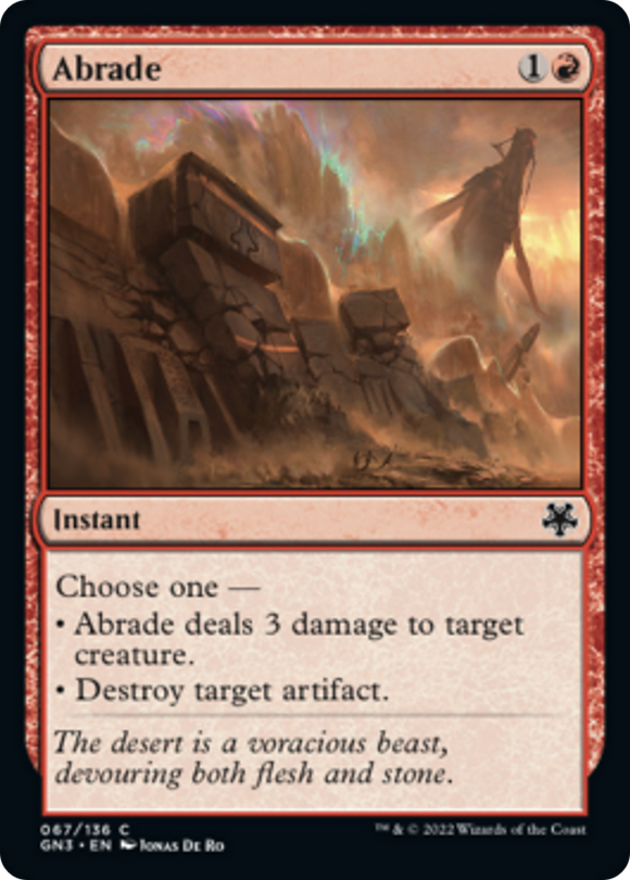 Abrade [Double Masters][FOIL]
