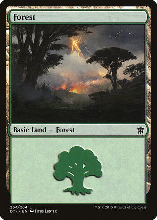 Forest (264) [Dragons of Tarkir][FOIL]