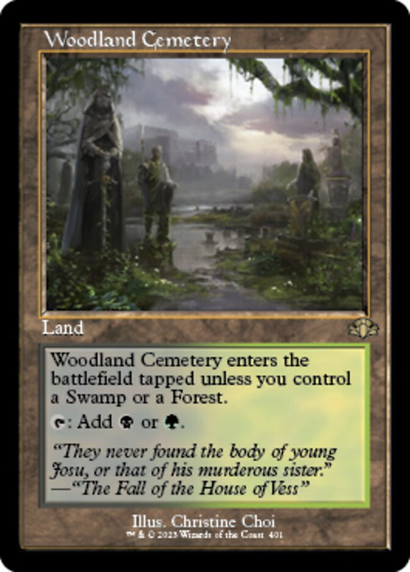 Woodland Cemetery (Retro Frame) [Dominaria Remastered]