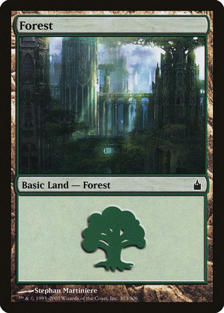 Forest (303) [Ravnica: City of Guilds][FOIL]