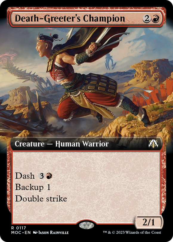 Death-Greeter's Champion (Extended Art) [Commander: March of the Machine]