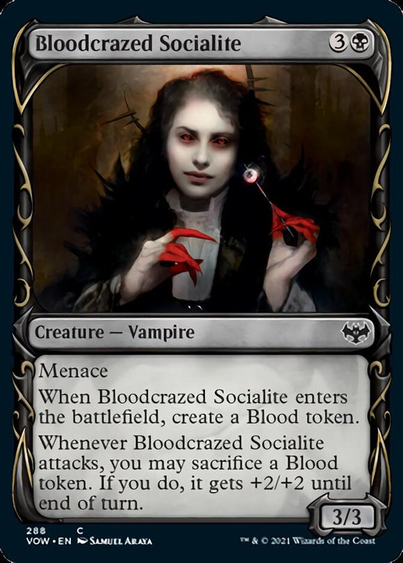Bloodcrazed Socialite (Showcase) [Innistrad: Crimson Vow]