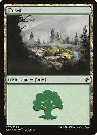 Forest (267) [Khans of Tarkir][FOIL]