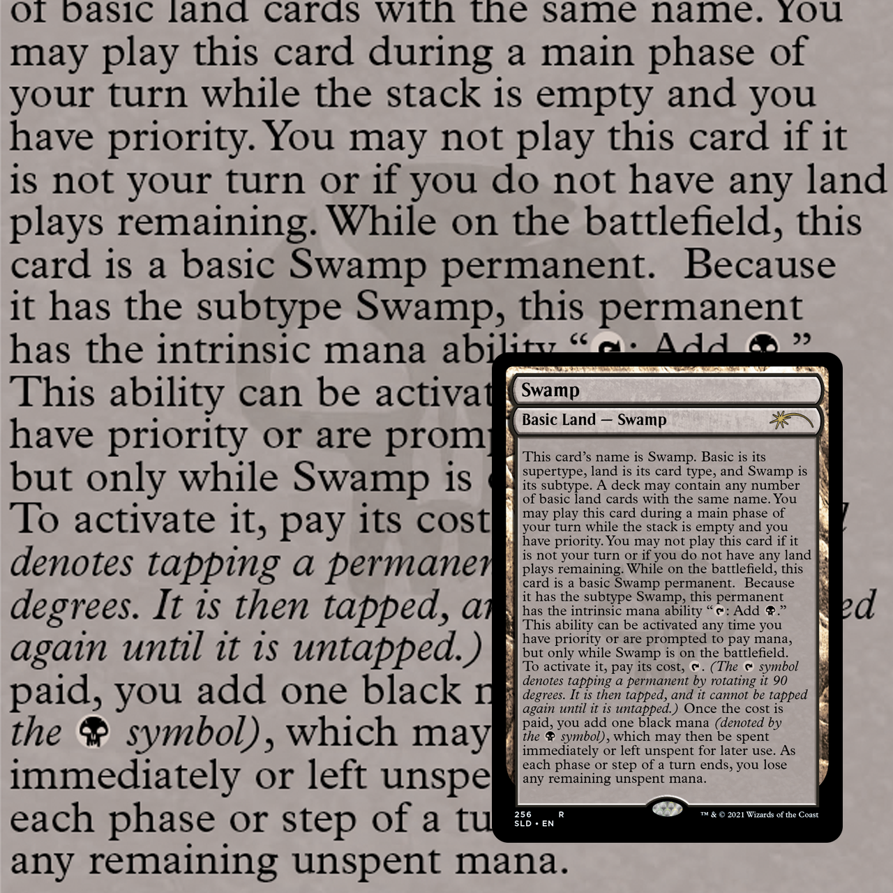 Magic The Gathering, Secret Lair: The Full-Text Lands Card Monster Games Magic The Gathering, Secret Lair: The Full-Text Lands Card Monster Games