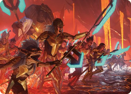Roar of Resistance Art Card [Art Series: Phyrexia: All Will Be One]