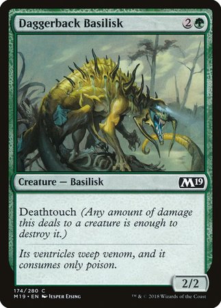 Daggerback Basilisk [Core Set 2019][FOIL]