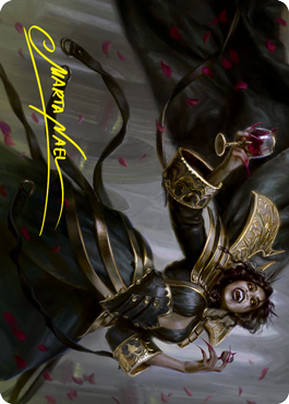 Bloodcrazed Socialite Art Card (Gold-Stamped Signature) [Art Series: Innistrad: Crimson Vow]