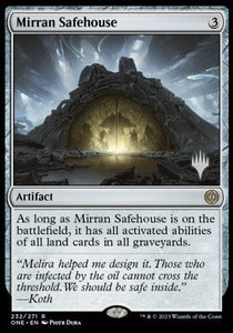 Mirran Safehouse [Promo Pack: Phyrexia: All Will Be One][FOIL]