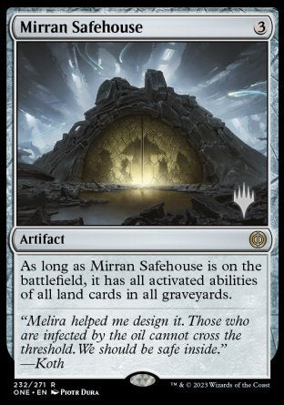 Mirran Safehouse [Promo Pack: Phyrexia: All Will Be One][FOIL]