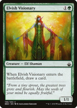 Elvish Visionary [Battlebond]