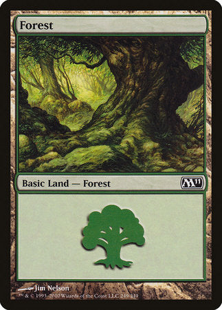 Forest (249) [Magic 2011 (M11)][FOIL]